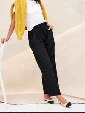 Rothy's Two-Tone Black and Cream Pointed Toe Flats
